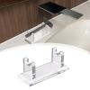 IEUDNS Razor Stand Holder Shaver Holder Tabletop, Acrylic, Simple, Shaving Stand Bathroom Countertop Organizer for - Accessory, Clear view 2