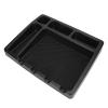 Hamwesh Barber Station Organizer, Hairdressing Tool Storage Tray with Multi Compartments, Anti Slip Design for Salon Hairdressing Tools Storage Box Black ABS view 3