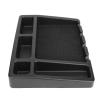 Hamwesh Barber Station Organizer, Hairdressing Tool Storage Tray with Multi Compartments, Anti Slip Design for Salon Hairdressing Tools Storage Box Black ABS view 4