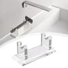 JISADER Razor Stand Holder Shaving Stand, Easy to Clean, Men Gift Desktop Storage Bracket, Bathroom Countertop Organizer for -, Clear view 4