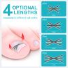 Ingrown Toenail Treatment Kit with Upgraded 6-Angle Shape,Titanium Alloy Ingrown Nail Corrector Tools with 4 Multi-Sizes,Ingrown Toe Nail Relief Remover Strips for Curved Toenail Quick Relief,8Pcs view 2