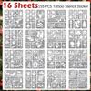 Temporary Tattoo Markers for Skin, 8 Metallic Body Markers + 155 PCS Christmas Face Paint Stencils for Kids Adults Women Men Tattoo Pens for Kids DIY Body Art Party Favor Xmas Gift view 3