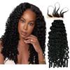 100% Human Hair Knotless Pre-Separated Water Wave Curly Feather Crochet Hair Extensions Spirally Curly Classic Lightweight Reusable Crochet Hair Extensions 16inch 100strands 120g view 1
