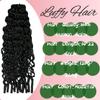 100% Human Hair Knotless Pre-Separated Water Wave Curly Feather Crochet Hair Extensions Spirally Curly Classic Lightweight Reusable Crochet Hair Extensions 16inch 100strands 120g view 4