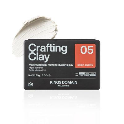 Kings Domain Melbourne Crafting Clay | Strong Hold Matte Hair Clay for Men