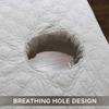 Blue,190 * 80cm(S),LDLCYCN Cotton Massage Bed Cover with Hole Comfortable Beauty Salon Fitted Sheet Massage Table SPA Couch Cover with 360 Elastic Band Spa Bed Mattress Cover All-Round Wrap view 4