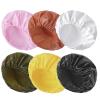 6 PCS Shower Caps for Women, Double Side Waterproof Shower Cap, Reusable Elastic Bath Caps for Shower, EVA Bathing Shower Caps, Bath Hair Caps - Black White Pink Yellow Brick Red Dark Green view 1