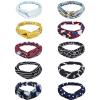 10PCS Women's Headbands Stretchy Non Slip Sweat Absorbent Hair Bands, Retro Printed Twist Knot Hair Band for Workout, Running, Yoga, Sports, Daily Party (Assorted Prints) view 2