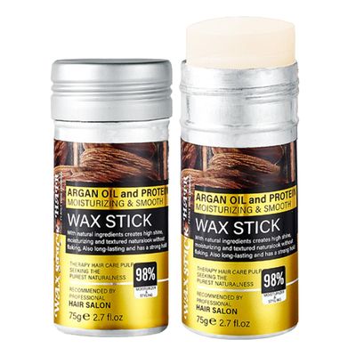 DIDILY Hair Wax Stick with Argan Oil Protein & Keratin tames flyaways controls frizz strong hold for sleek styles slick back updos suits all hair types men & women (2.7 fl.Oz, ARGAN OIL)