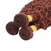 Copper Bundles Color 33 Loose Deep Wave Human Hair Bundle Color 33 Auburn Bundle Reddish Brown Deep Curly 3 Bundles 14 16 18 Inch Copper Hair Extensions view 4