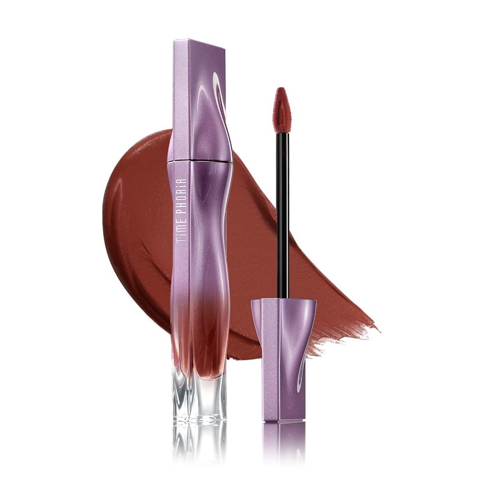 TIMEPHORIA NEBULA VELVET LIP CREAM-Long Lasting Lip Stain, Waterproof and Transferproof Lip Tint, Matte Finish, Smooth Out Lip Lines, Lightweight & High Coverage, Stocking Stuffers (12 ESTELLE)