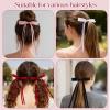 Dfqsofd 20Pcs Hair Bows for Women Girls, Satin Ribbon Bows for Hair Bowknot Barrettes Clips with Long Tail for Women Girls view 4