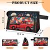 Independence Day Design Makeup Bag Travel Cosmetic Bags Organizer Toiletry Box Large Wide Open Make Up Pouch Compartments with Side Handle for Essentials Toiletries Womens Men Brushes Slot view 2