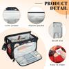 Independence Day Design Makeup Bag Travel Cosmetic Bags Organizer Toiletry Box Large Wide Open Make Up Pouch Compartments with Side Handle for Essentials Toiletries Womens Men Brushes Slot view 3