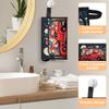 Independence Day Design Makeup Bag Travel Cosmetic Bags Organizer Toiletry Box Large Wide Open Make Up Pouch Compartments with Side Handle for Essentials Toiletries Womens Men Brushes Slot view 4