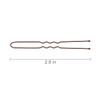 2.8 Inch U Shaped Hair Pins for Women Girls, Long Hair Pin Bobby Pin for Secure Bun Hairstyles, 100 Count (Brown) view 2