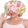 SeSe Code Bonnet with Eye Mask Attached Satin Bonnets with Tie for Sleeping Women Hair Caps Curly Hair Yellow Strawberry view 1