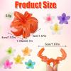 12PCS Small Flower Hair Claw Clips 1.57 Inch Cute Mini Claw Clips Plumeria Claw Clips for Women Girls'Thick Thin Hair Hawaiian Hair Accessories Birthday Holiday Gifts view 2