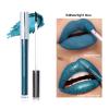 Aislor 1Pc Long Lasting Waterproof Liquid Lipstick High Pigment Glitter Lip Gloss Non Stick Cup Smudge Proof Intense Color Lip Makeup Blue One Size view 4