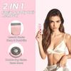2 in 1 Bikini Trimmer for Women,Dermave Bikini Shaver,Dual Head Electric Shaver with LCD Display, IPX7 Waterproof Wet/Dry Body Ezme Trimmer for Face,Body & Intimate Areas view 2