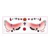12 sheets new Halloween makeup face stickers, cute ghost makeup tattoo stickers, shooting prop stickers, waterproof and sweat proof view 1