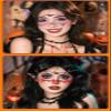 12 sheets new Halloween makeup face stickers, cute ghost makeup tattoo stickers, shooting prop stickers, waterproof and sweat proof view 4
