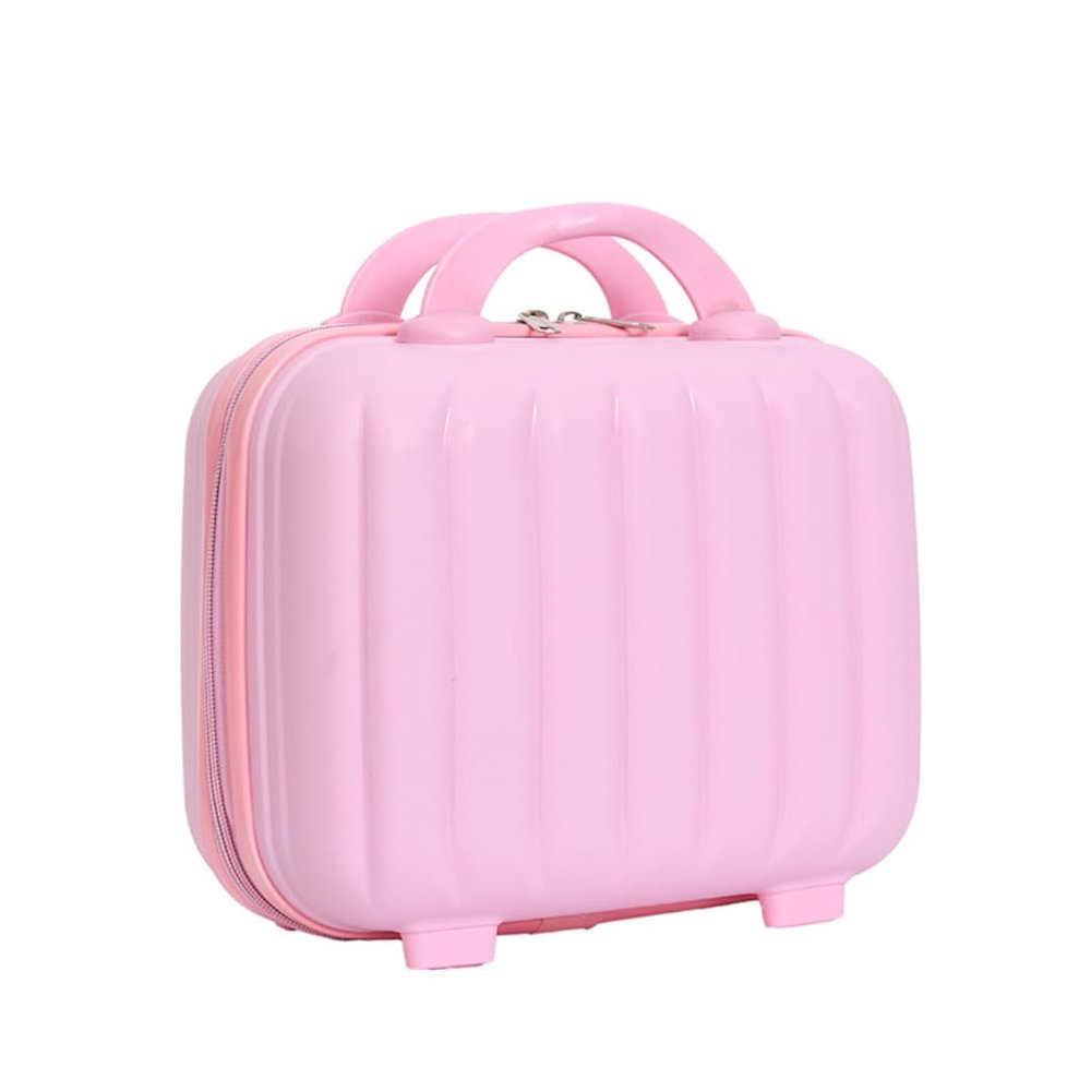 ALIULMIGD Pumpkin cosmetic case pp storage suitcase suitcase (pink)