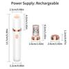 Pluxy Epil Pro 3.0 Women Face Epilator - Painless Hair Remover for Face, Eyebrows, Lip, Chin, Arms, Underarms (White) view 2