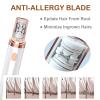 Pluxy Epil Pro 3.0 Women Face Epilator - Painless Hair Remover for Face, Eyebrows, Lip, Chin, Arms, Underarms (White) view 4