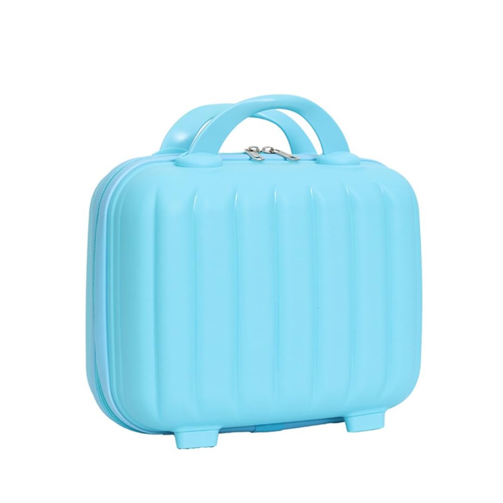 ALIULMIGD Pumpkin cosmetic case pp storage suitcase suitcase (blue)