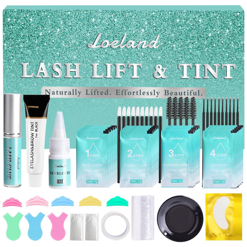 Lash Lift Kit, Eyelash Lift Kit, Lash Perm Kit for Long-Lasting Curl, Eyelash Lift & Color, Professional & Beginner Friendly Eyelash Perm Kit for Salon or At-Home Use