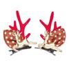 1 Pair of Elk Antler Hair Clips Decorative Hair Extensions Side Sippy Clips Christmas Hair Accessories view 1