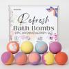 EvolutionUSA Refresh Bath Bombs for Women, 9 Lush Bath Bombs Mini Sized, Luxurious Womens Gift for Mother's Day, Easter, Birthday or Self Care, Relaxing Bathbombs Kids & Womens, Bath Fun view 1