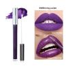 Aislor 1Pc Long Lasting Waterproof Liquid Lipstick High Pigment Glitter Lip Gloss Non Stick Cup Smudge Proof Intense Color Lip Makeup Purple One Size view 4