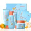Citrus Vit-C Skin Care Set, Beauty Skincare for Women Teens Girls- Gift Set with Cleanser, Toner, Eye Cream, Moisturizer, Facial Mask *2, Facial Skincare Product, Birthday Christmas Gifts, Full Size view 1