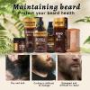 Sandalwood Beard Care Set | Nourish Follicles for Elastic Growth, Deeply Condition with Butter & Oil, Soothe Skin with Recovery Lotion & Gentle Wash view 4