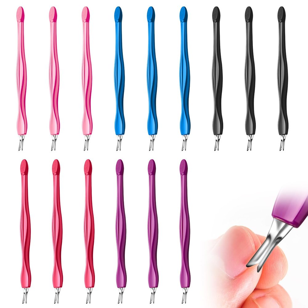 Cuticle Pusher Cuticle Remover Tool Professional Cuticle Pusher Tools Durable Dead Skin Nail Scraper Pushers Manicure Cuticle Trimmer For Fingernail Toenail 15 Pcs