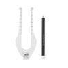 bdb 2-Piece Brow Buddy Contour Stencil Microblading Kit  Achieve Symmetrical, Perfectly Shaped Brows, Ideal for Tweezing, Threading & Waxing, Vegan & Cruelty-Free - Clear view 1