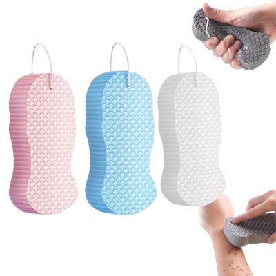 3 Pcs Magic Exfoliating Bath Sponge,Super Soft Exfoliating Shower Sponges,Remove Dead Skin for Adults Children and Pregnant Women,Skin Friendly and Reusable,Alternative to exfoliating Gloves (Set D)