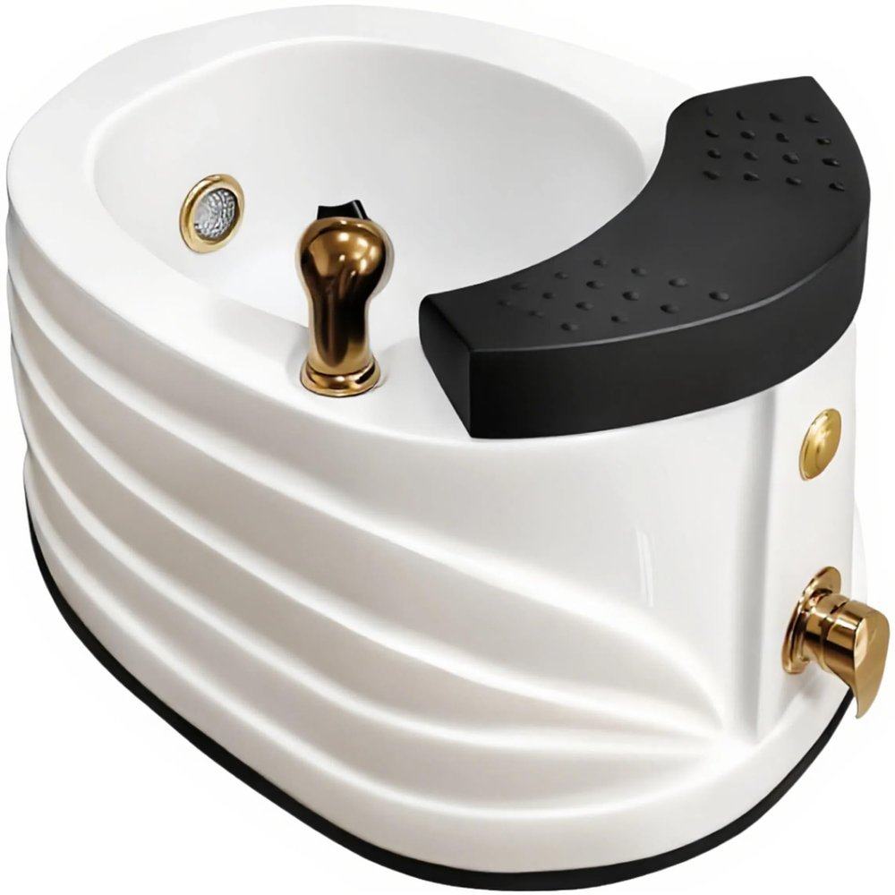 Acrylic Footbath Foot Soak Tub Acrylic Pedicure Sink with Heat and Massage Pedicure Bowl Salon Massage Equipment Home Foot Bath Special for Hotel Foots Bath Club for Foot Soaking(With Water Pump)