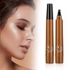 2026 New Magic Eyebrow Pencil, 3D Microblading Eyebrow Pencil Waterproof Contouring Pen, Long Lasting 4 Tipped Precise Brow Pen Natural Makeup Effect for Womans and Girls (Light Brown) view 1