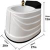 Acrylic Footbath Foot Soak Tub Acrylic Pedicure Sink with Heat and Massage Pedicure Bowl Salon Massage Equipment Home Foot Bath Special for Hotel Foots Bath Club for Foot Soaking(Without Water Pump) view 2