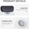 Eagleize Foot Massager Hydromassage with Bubble Heat Vibration and Colorful Lamp for Stress Relief and Pedicure Accessories(Acrylic Foot Bath Pedicure Bowls) view 4