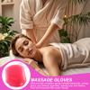 3Pcs Silicone Body Scrubber, Non-Slip PVC Massage Gloves with Hanging Hole Practical Double Sided Brush for Showering Massage.. view 3