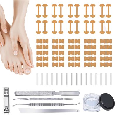 Ingrown Toenail Corrector, 2025 New Professional Ingrown Toenail Tool Kit with Toenail Strips, Curved Toenails Corrector Patch, Painless File and Lifter Pedicure Tools (3 Set)