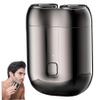 1PC Portable Shaver, IPX6 Waterproof Dual-Head Mini Electric Shaver, Wet & Dry Use Rechargeable Razors for Men, Grey.. view 1