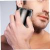 1PC Portable Shaver, IPX6 Waterproof Dual-Head Mini Electric Shaver, Wet & Dry Use Rechargeable Razors for Men, Grey.. view 2