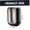 1PC Portable Shaver, IPX6 Waterproof Dual-Head Mini Electric Shaver, Wet & Dry Use Rechargeable Razors for Men, Grey.. view 4