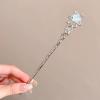 4Pieces Moon Hairpin Metal Hair Stick For Bun Updos Costume Hairpin Long Styling Accessories For Women Girl Accessories For U view 3
