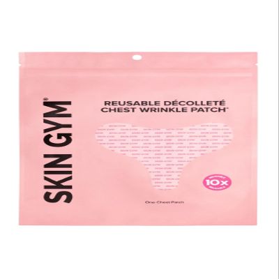 Skin Gym Reusable Dcollet Chest Wrinkle Patch, Medical-Grade Silicone